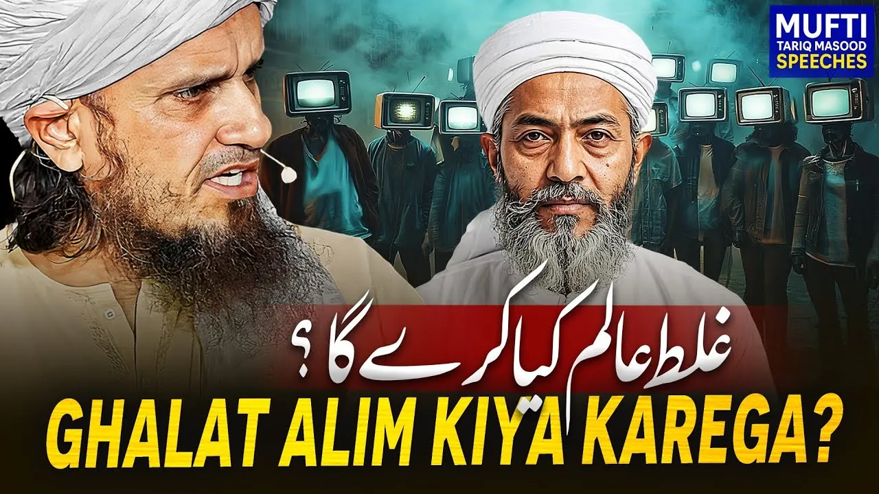 Ghalat Alim Kiya Karega   | Mufti Tariq Masood Speeches